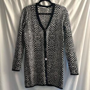Isaac Mizrahi Live! Pre-Loved Animal Print Cardigan